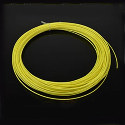 yellow UL10064 одиночный провод 24 AWG многоцветный посеребренный многожильный телфлоновый провод 10 метров PTFE высокотемпературный сигнальный кабель - Цвет: yellow
