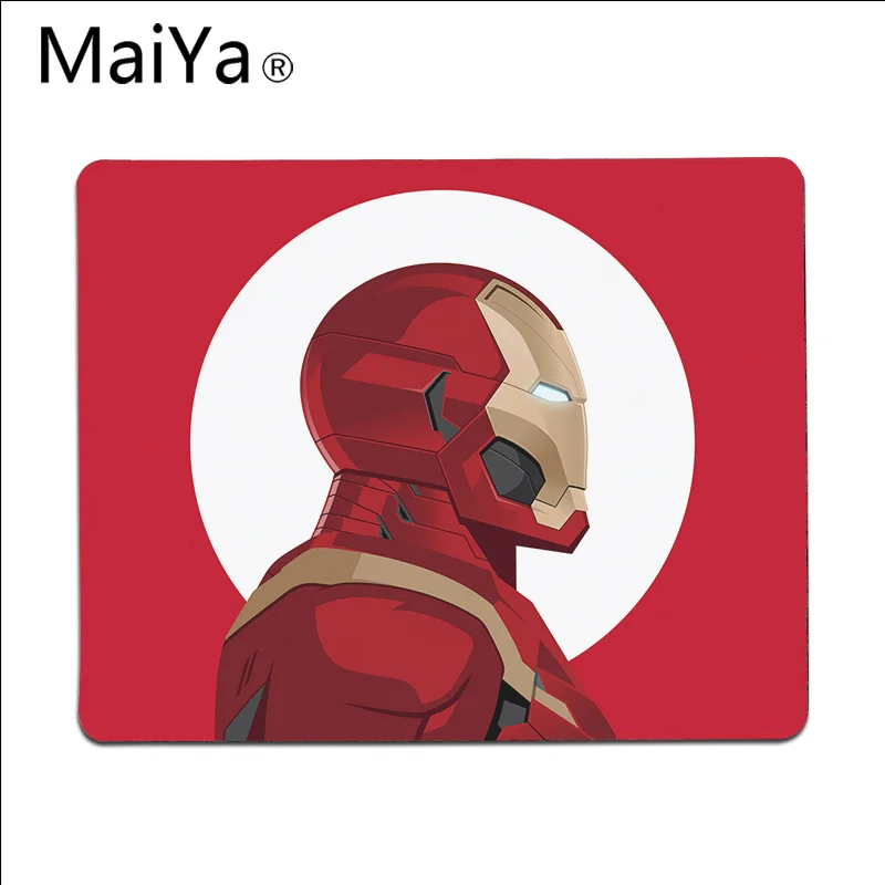 Lock Edge18x22cm Maiya высокое качество Marvel Железный человек уникальный настольный коврик игровой коврик для мыши большой коврик для мыши клавиатуры коврик - Цвет: Lock Edge18x22cm