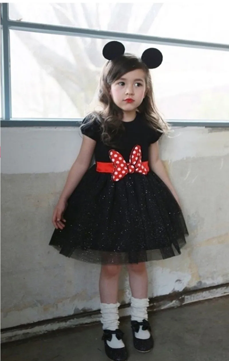 2016 Summer Baby Girls Dress Minnie Mouse Dresses For Princess Birthday Party Children Clothes Kids Costume | Детская одежда и