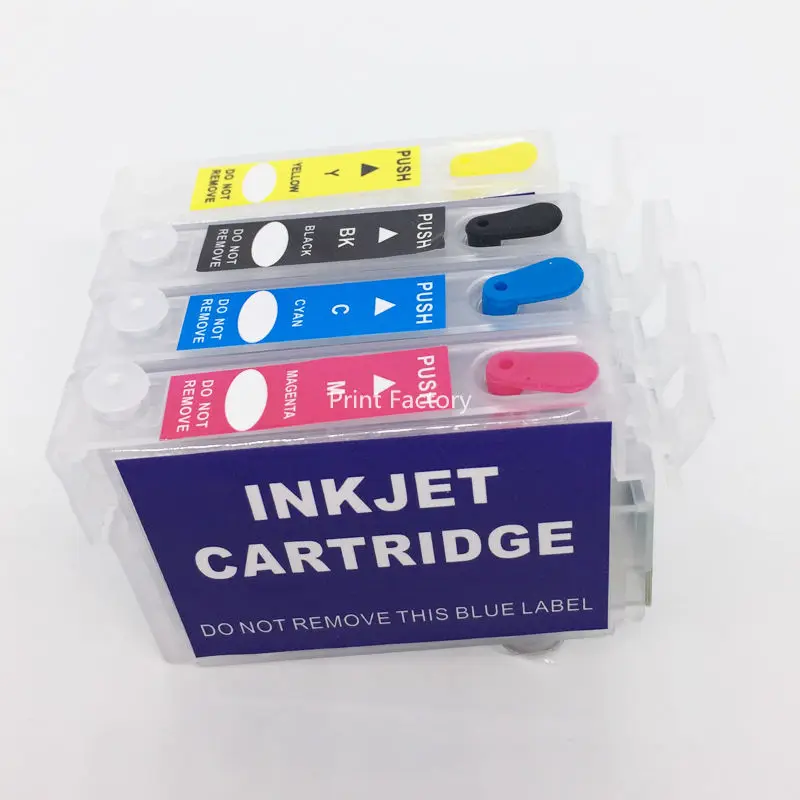 

T0711-T0714 многоразовый картридж с чипом для Epson S20 S21 D78 D92 DX7000F DX5000 DX4050 DX4000 DX4400 DX4450 DX5050 DX6000