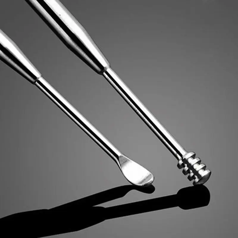 2 шт./компл. 2в1 очиститель для ушей из нержавеющей стали удаления восковых куреток