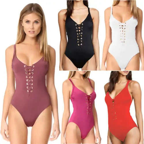 Цельный женский бандажный купальник с чашками пуш ап|suit swim|swimwear swimmingsuit up |