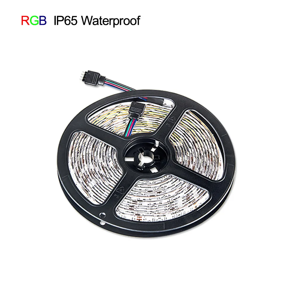Bluetooth светодиодные ленты 5050 RGB RGBW Диодная лента 5 метров DC 12 V 60 Светодиодный s/m с адаптером питания RGB Bluetooth контроллер - Испускаемый цвет: 5050 RGB Waterproof