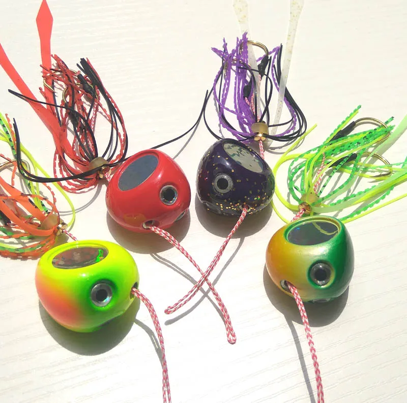 40g 4pcs 4colors 4 шт 40 г-120 г 4 цвета слайдер Snapper/морский лещ джиг голова с юбкой рыба свинец джиг - Цвет: 40g 4pcs 4colors