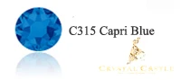 C315 Capri Blue Стразы для рукоделия с кристаллами и замком, 6А, лучшее качество, 1440 шт, цветные стразы без горячей фиксации, стразы для рукоделия, 3D Стразы для дизайна ногтей, для обуви - Цвет: C315 Capri Blue