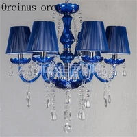 french blue candles crystal chandeliers hotels clubs living rooms dining rooms glass chandeliers free shipping