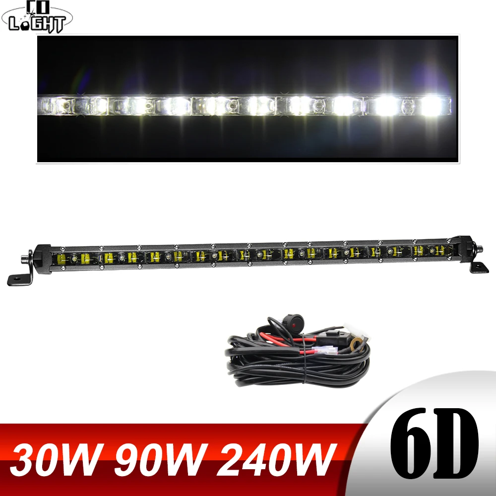 CO LIGHT 6D 30 Вт 240 внедорожный 4x4 светодиодный бар рабочий свет комбо для Лада 4WD ATV УАЗ
