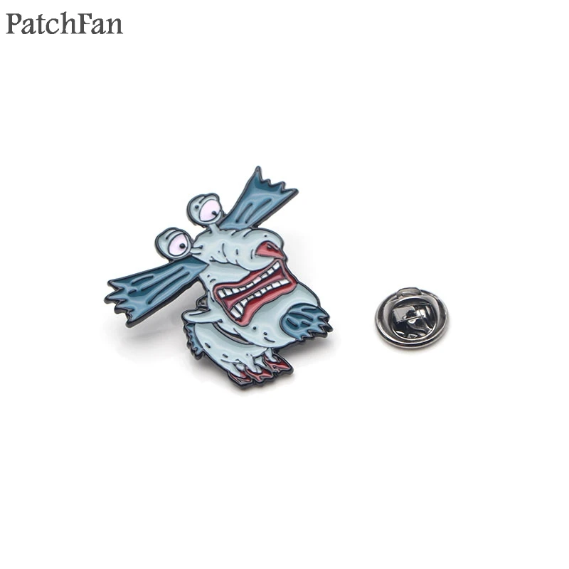 Patchfan ааааа! Настоящими монстрами! Zimbo Krumm втулка галстук булавки броши для рюкзака, одежды для мужчин и женщин Декоративные значки медаль A1327