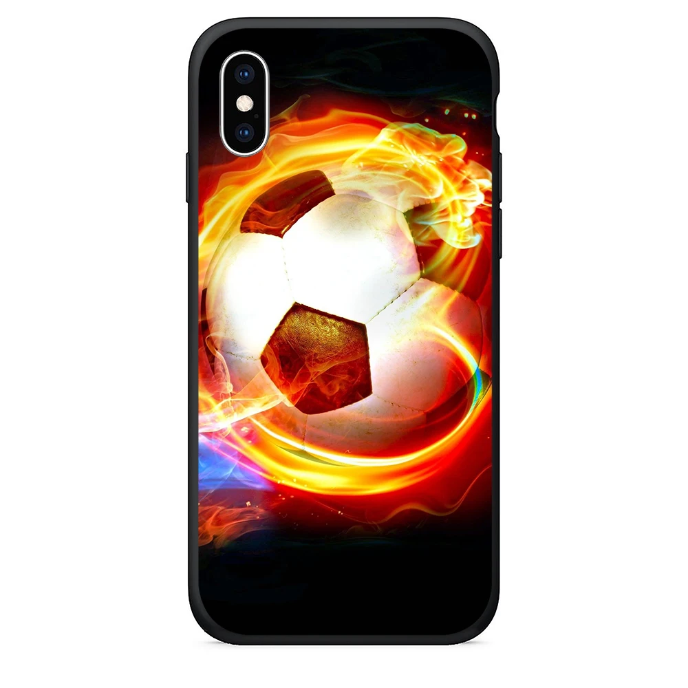 Чехол для телефона из ТПУ iPhone xr чехол задней панели Футбольная спортивная