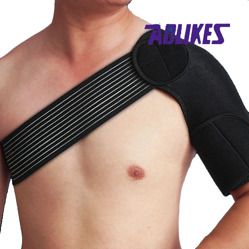 

Высокоэластичный бандаж AOLIKES, защитный бандаж, поддерживающий бандаж для тела, поддерживающий ремень на одно плечо, спортивное оборудовани...