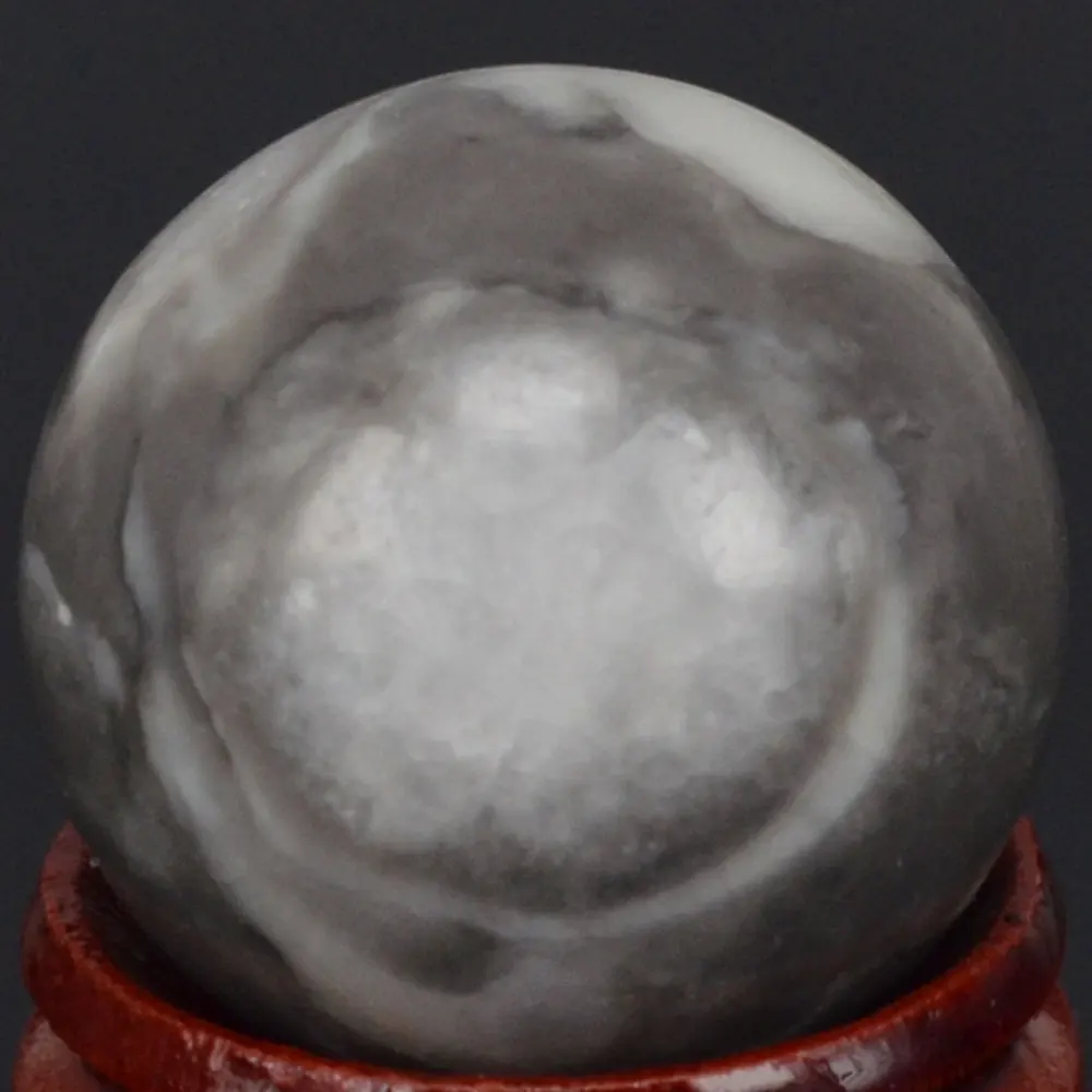 29 мм натуральный драгоценный камень ракушка ископаемый Сфера из яшмы