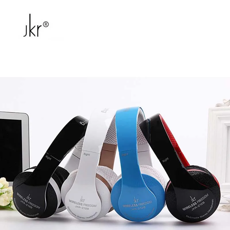Новейшие Jkr 212b беспроводные гарнитуры Bluetooth с портативным микрофоном портативные наушники tf карта музыкальный держатель fm для ipod mo