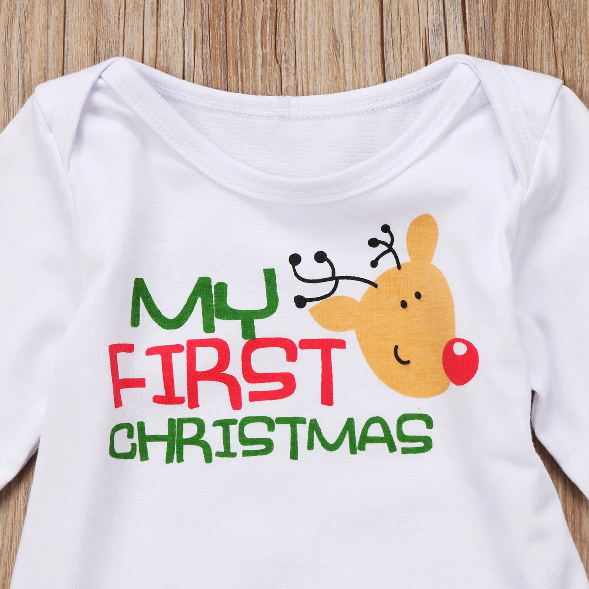 2017 рождественское боди для новорожденных мальчиков и девочек белый комбинезон