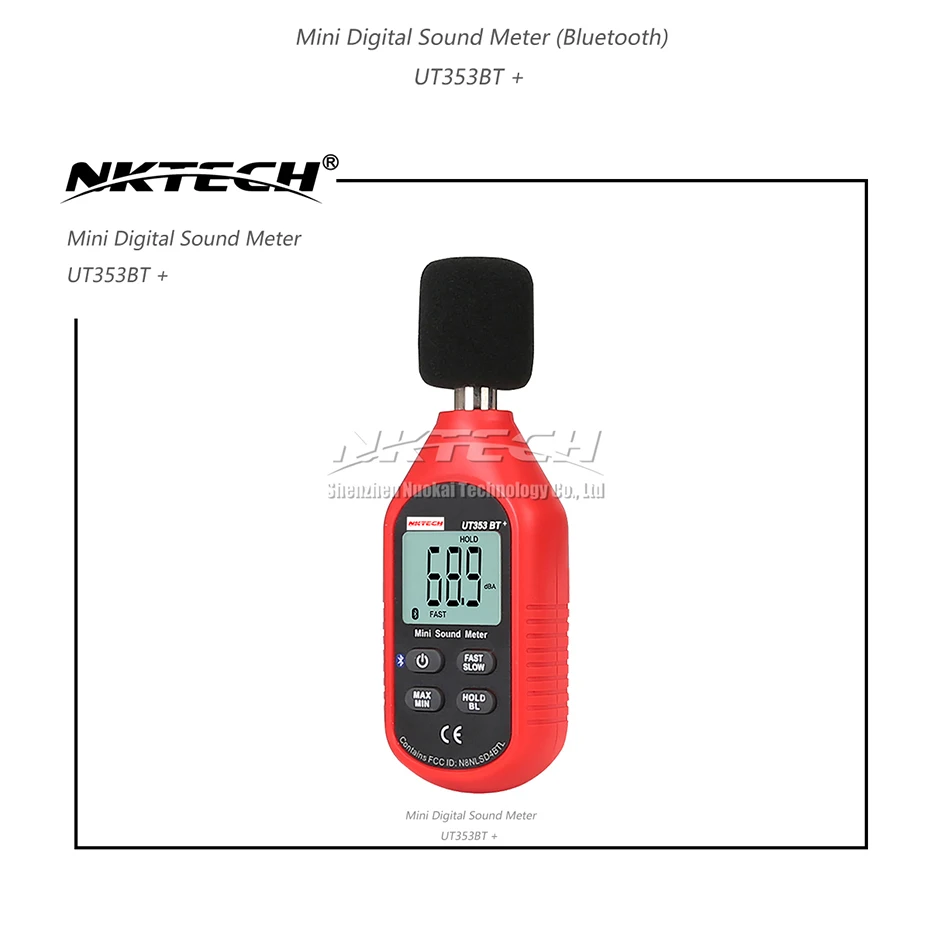 NKTECH UT333BT UT353BT UT363BT UT383BT PLUS Bluetooth цифровой измеритель влажности Анемометр люкс светильник Люксметр ЖК-дисплей измеритель звука