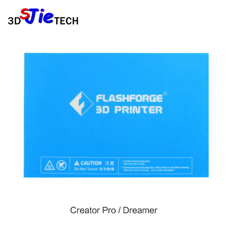 

5pcs 232x154mm Flashforge Creator Pro / Dreamer / Dreamer NX 3D Printer Blue Heated Bed Tape Print Sticker Build Plate Tape