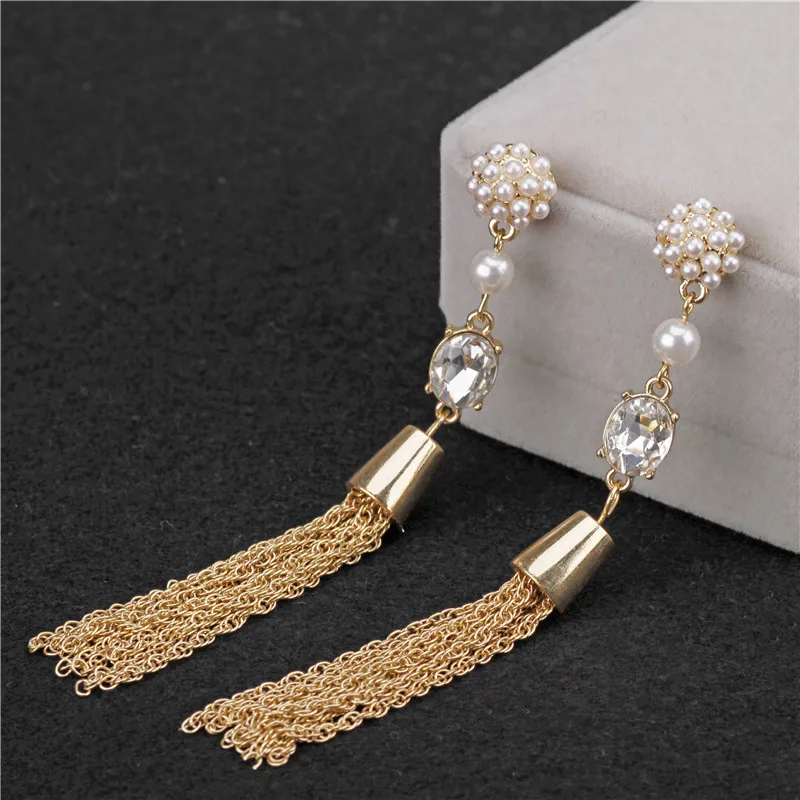 Новинка 2018 модные ювелирные изделия искусственный жемчуг драгоценные камни и