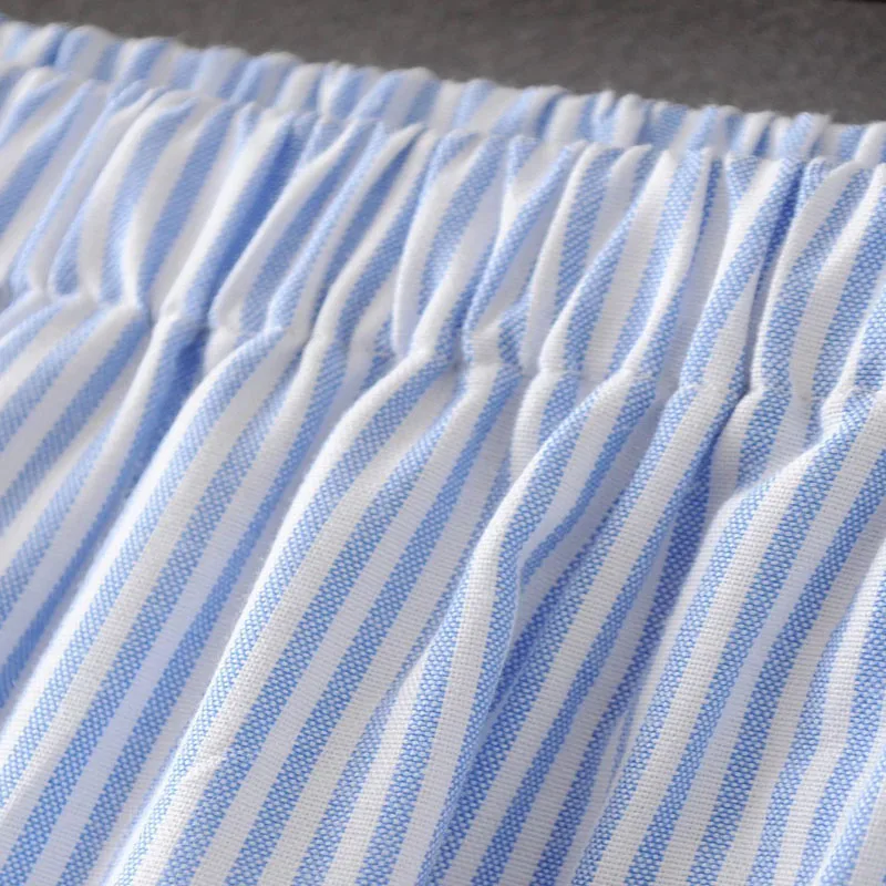 Красивые женские кокосовой пальмой принтом полосатые юбки с эластичной талией