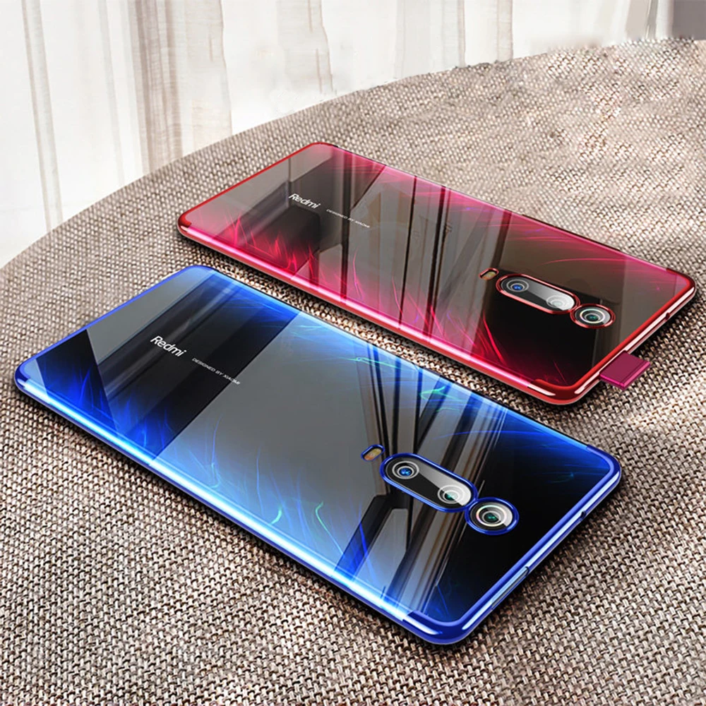 Роскошный чехол с покрытием для Xiaomi Mi 9T мягкий прозрачный из ТПУ Pro защитные