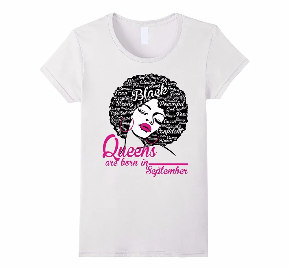 Короткая футболка с круглым вырезом для активного отдыха Футболки Queens Are Born In