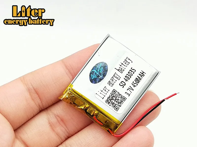 Литий-ионный полимерный аккумулятор 403035 450 мАч 3 7 в для MP3 MP4 GPS MP5 игрушек умных