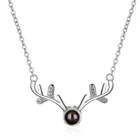 Ожерелье с подвеской в виде рогов лося