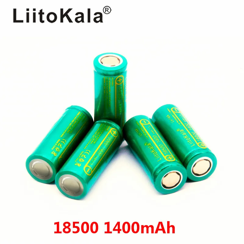 LiitoKala Lii 14A 18500 1400 аккумуляторная батарея 3 7 V для lashlight оптовая продажа безопасный