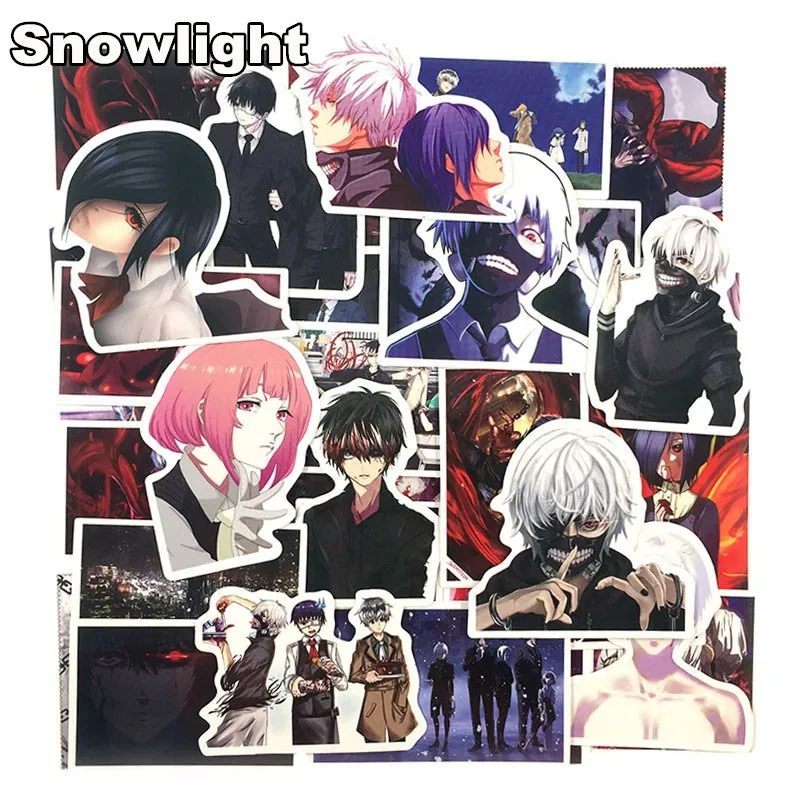 50 шт./лот классная одежда с надписью «Tokyo Ghoul аниме наклейки; классические игрушки для Чемодан ноутбука скейтборд для телефона на мотоцикл игрушка для малыша наклейка с бомбой