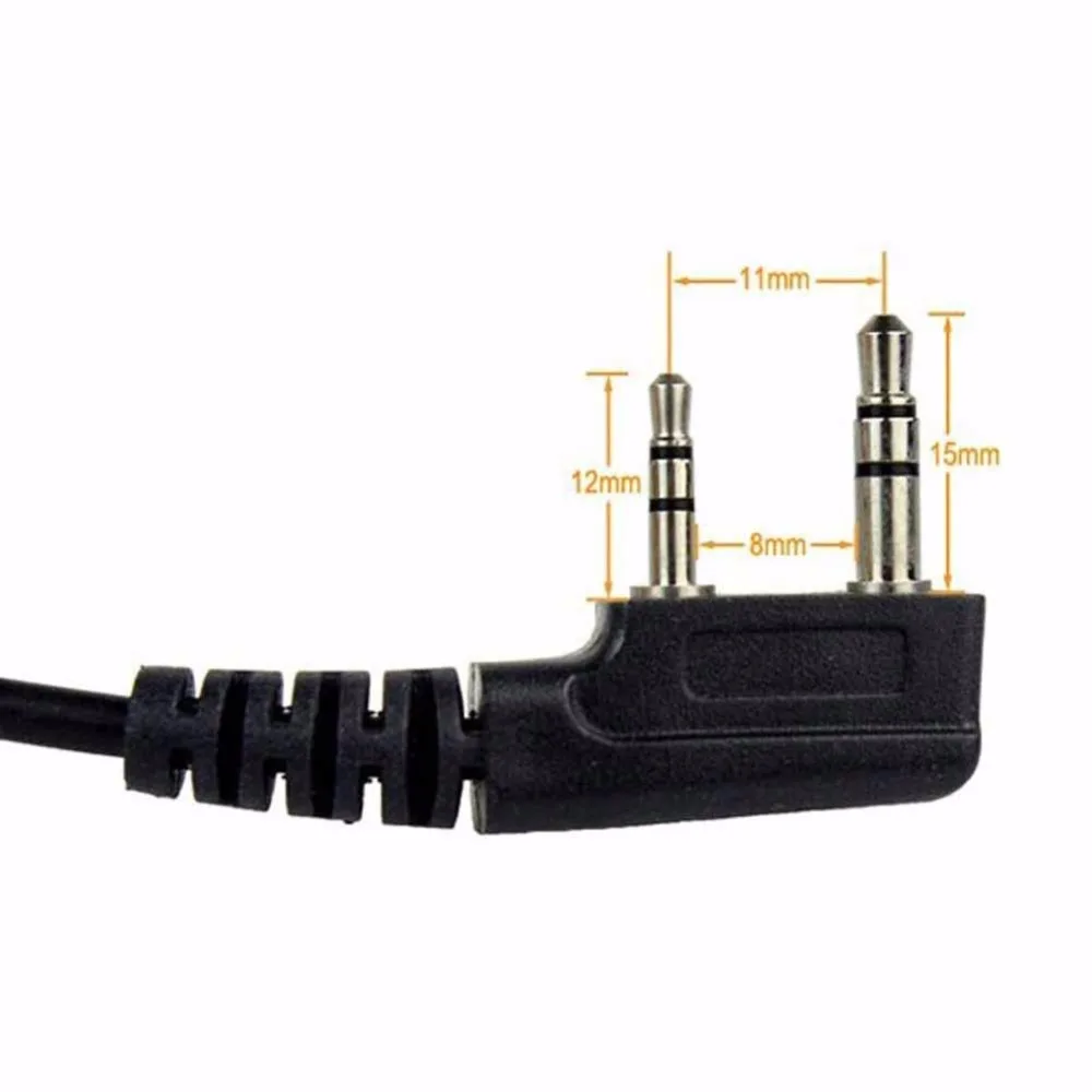 XQF 10 шт. горловой микрофон PTT наушник для Kenwood BAOFENG UV 5R Baofeng BF 888S xun TYT QUANSHENG