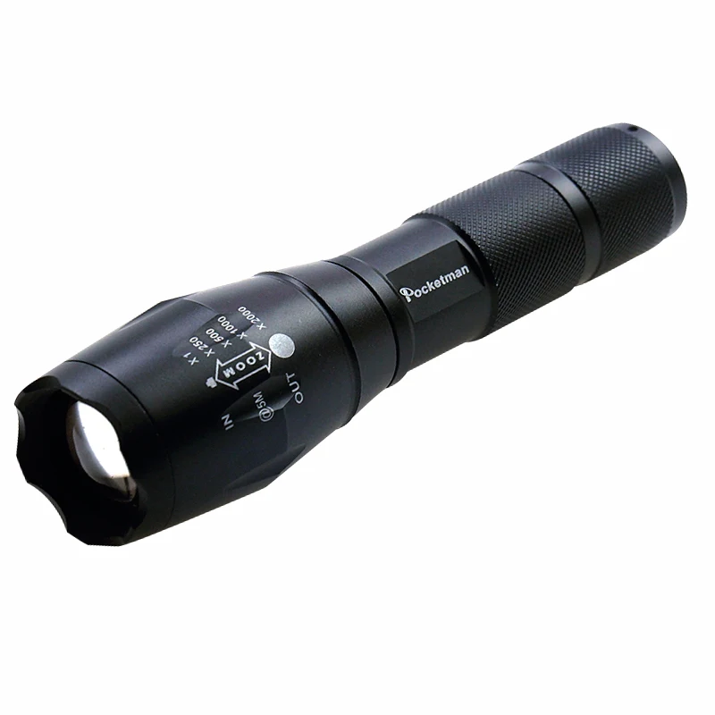 T6 Flashlight Прямая, акция, комплект! Светодиодный фонарик T6 тактический фонарь+ Q5 Мини-фонарь масштабируемый водонепроницаемый фонарик для велосипеда - Испускаемый цвет: T6 Flashlight