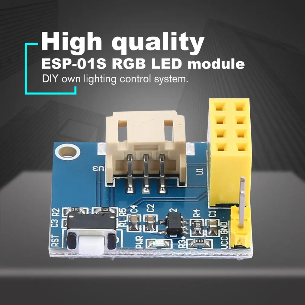 ESP8266 ESP 01 01S WS2812 RGB светодиодный светильник Модуль контроллера для IDE умный