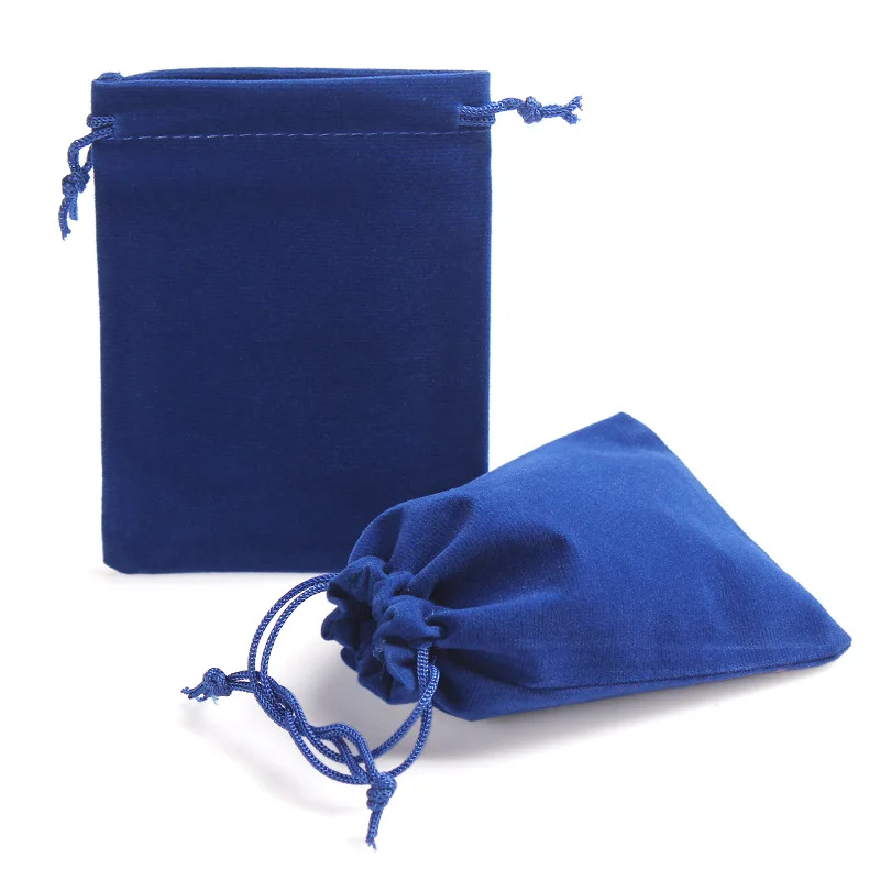 30PCS/Lot High Quality Dark Blue Velvet Gift Bags Big Flannelette Jewelry and Packaging for Ebook 12cm*15cm | Украшения и