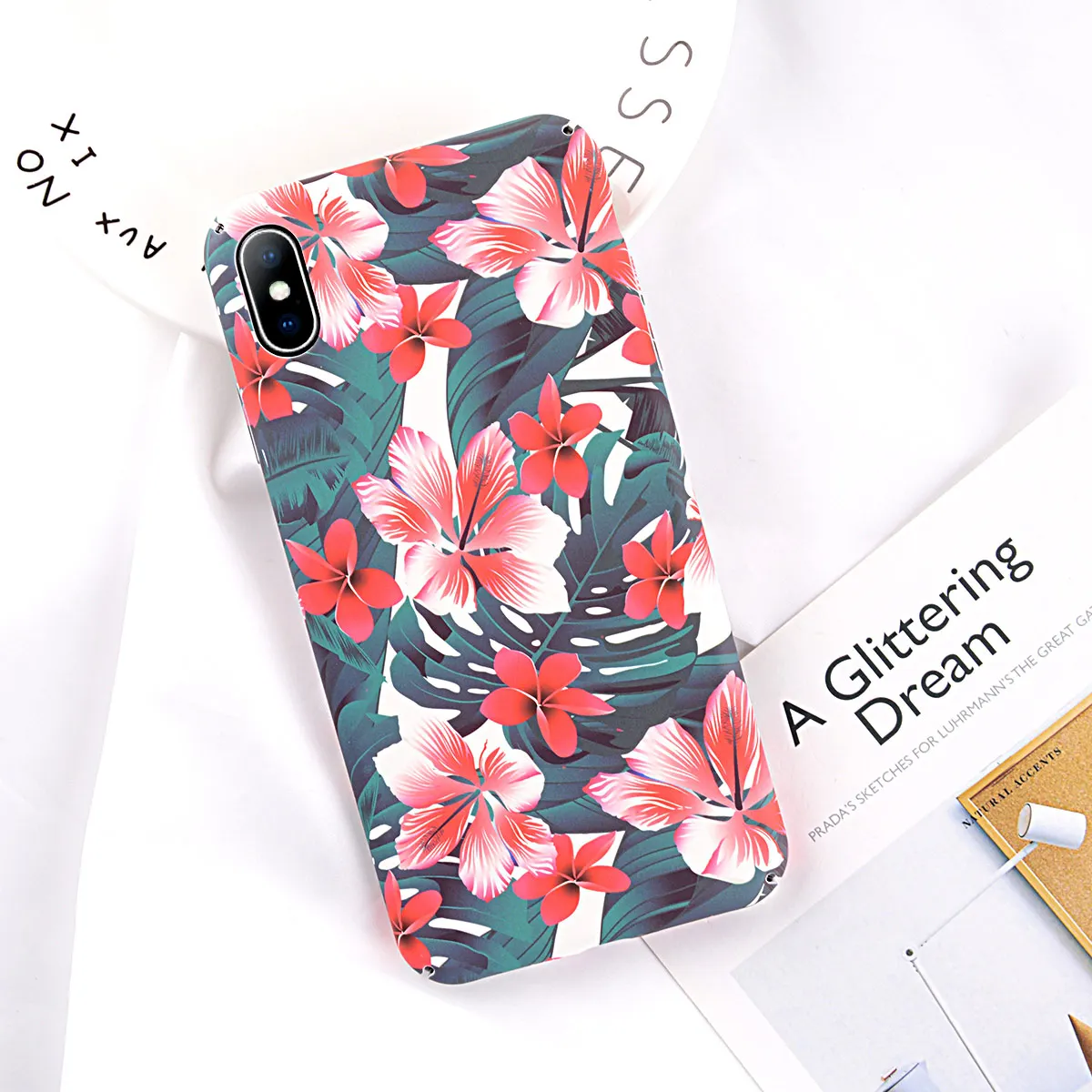 SJ3268 Moskado винтажный цветочный чехол для телефона для iphone 11 Pro Max X XS MAX XR 6 6s 7 8 Plus зеленые листья для iphone 7 жесткий пк полный чехол - Цвет: SJ3268