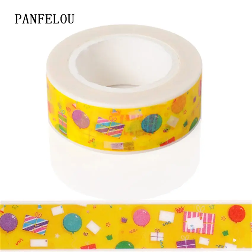 PANFELOU 1,5 см x 10 м следы кошка деления наклейки границы маскировки клейкая бумага васи ленты DIY Скрапбукинг руки счета