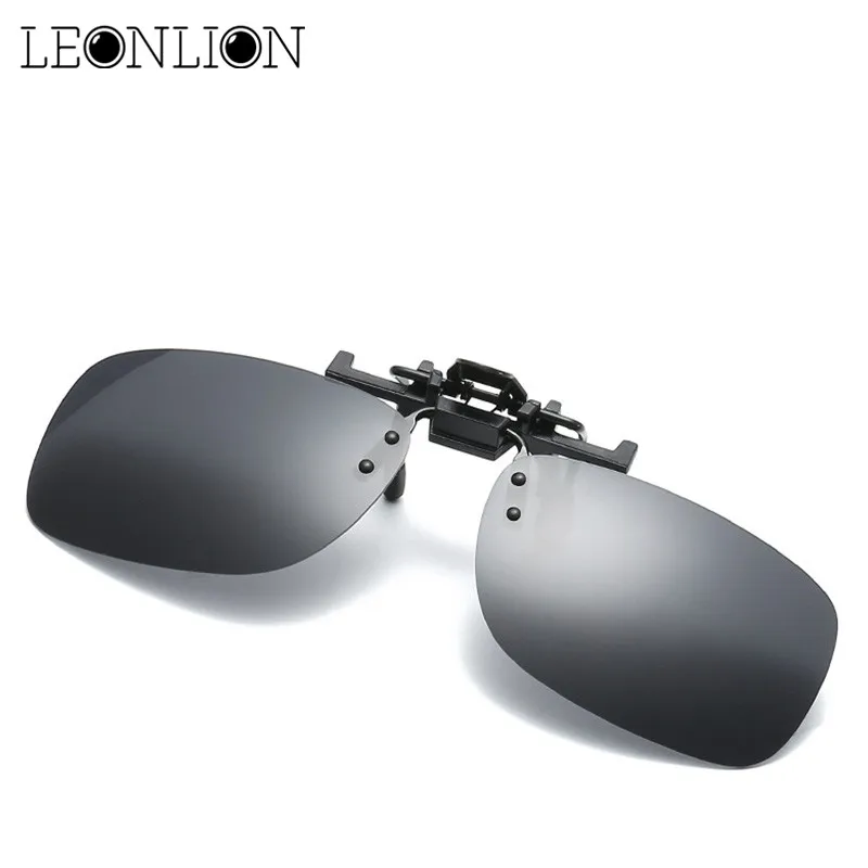 LeonLion 2020 Rectangle Polarized Sunglasses Clip Men Top Brand Designer Sun Glasses Lens Retro Outdoor Driving UV400 | Аксессуары для