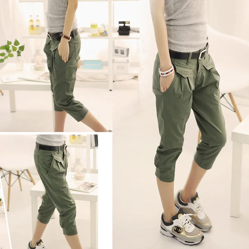 Повседневные брюки женские большие размеры осенние тонкие повседневные