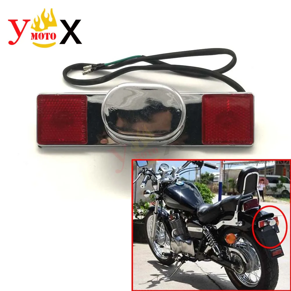 

Motorcycle Rear Fender Taillight License Light Lamp Reflector For Honda Rebel CMX250 1996-2011 CA250 96-12 CMX250C 2003-2011