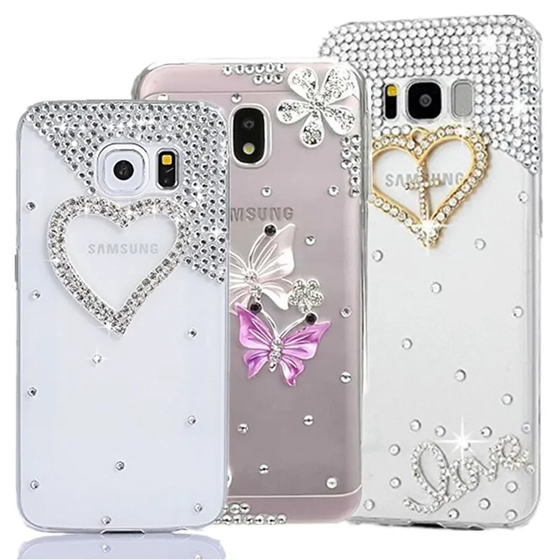 Для Samsung Galaxy S9 Plus чехол Bling Crystal для S10 5G S10E S7 Edge S8 S5 A3 A5 A7 2017 A6 A8 A80 чехлы с алмазами |
