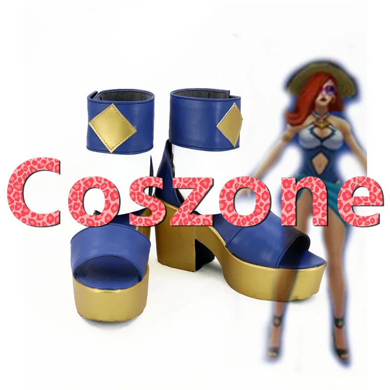 LOL Miss Fortune охотник за головами бассейн вечерние кожи Косплэй ботинки на Хэллоуин