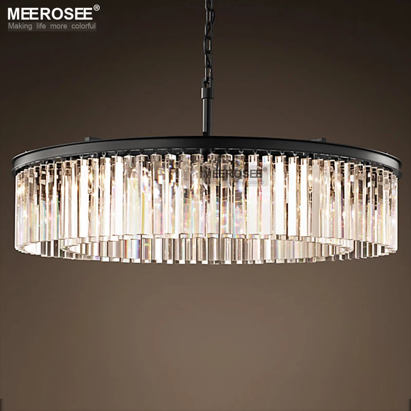 

Luxurious Crystal Hanging Light Fixture Round Crystal Chandelier Luminaire Drop Lamp for Living room Dining room Restaurant Cafe