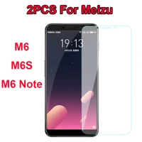 2pcs protective glass on meizu m6 note m6s tempered glass film for meizu m6 note screen protector toughened film for meizu m6