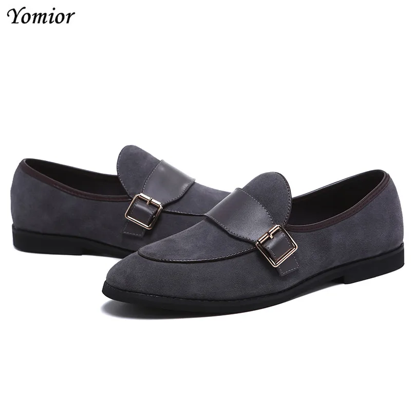 Yomior Fashion Summer Men Dress Leather Shoes Handmade Brogue Style Party Wedding Shoes Man Flats Loafers Oxfords Formal Shoes