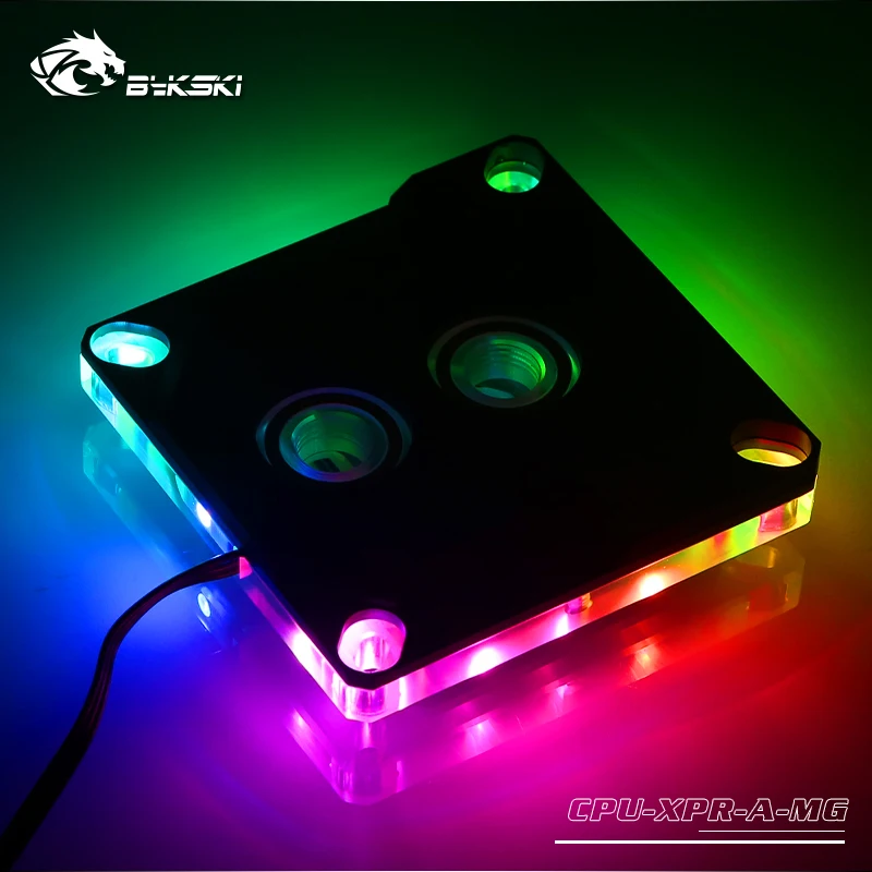 Bykski cpu-XPR-A-MG, для Intel Lga115x/2011 cpu водяные блоки, RBW система освещения, микроводный блок водяного охлаждения