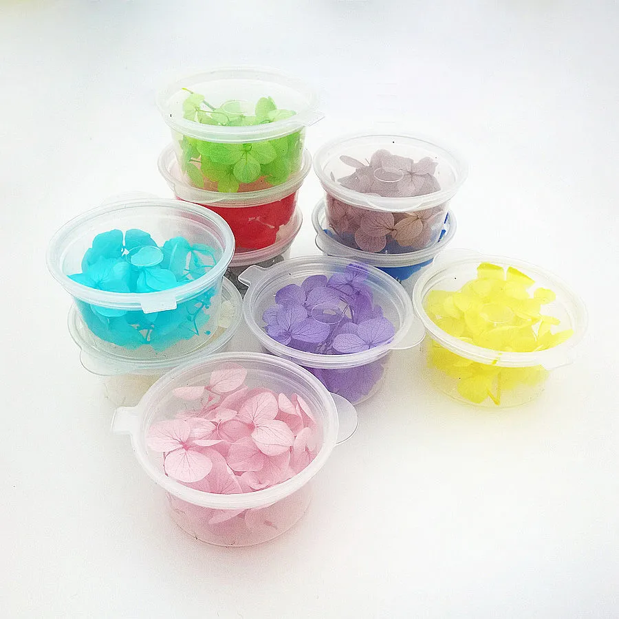 one box 20pieces petal Natural small leaf Hydrangea Dried flowers glass globe filler DIY jewelry making findings | Украшения и