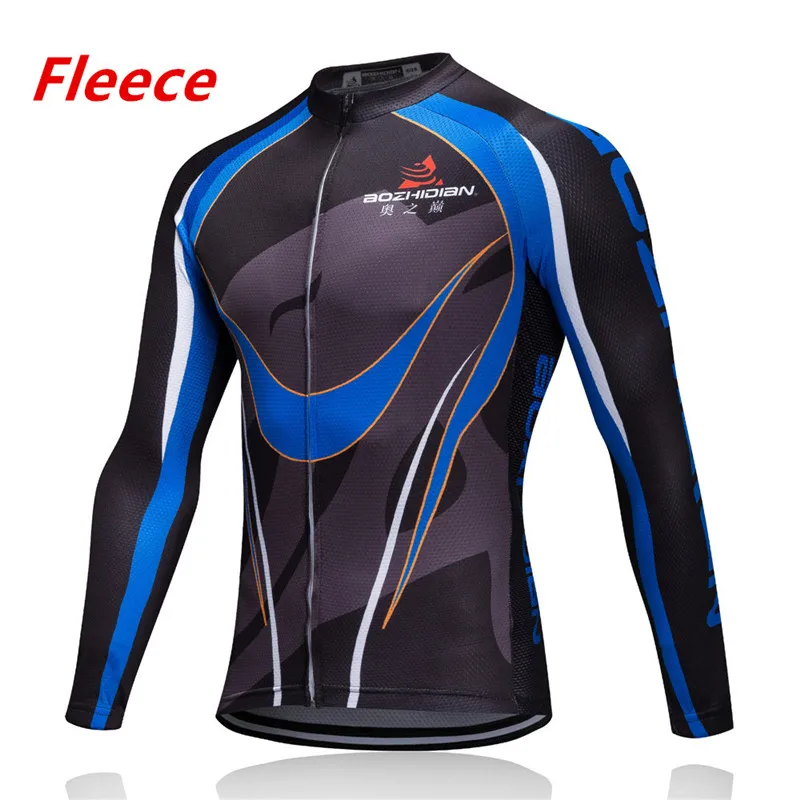 Зимний термальный флисовый комплект для велоспорта, Ropa Ciclismo Hombre Invierno, одежда для велоспорта, велосипеда, MTB, мужская спортивная одежда - Цвет: Fleece Set