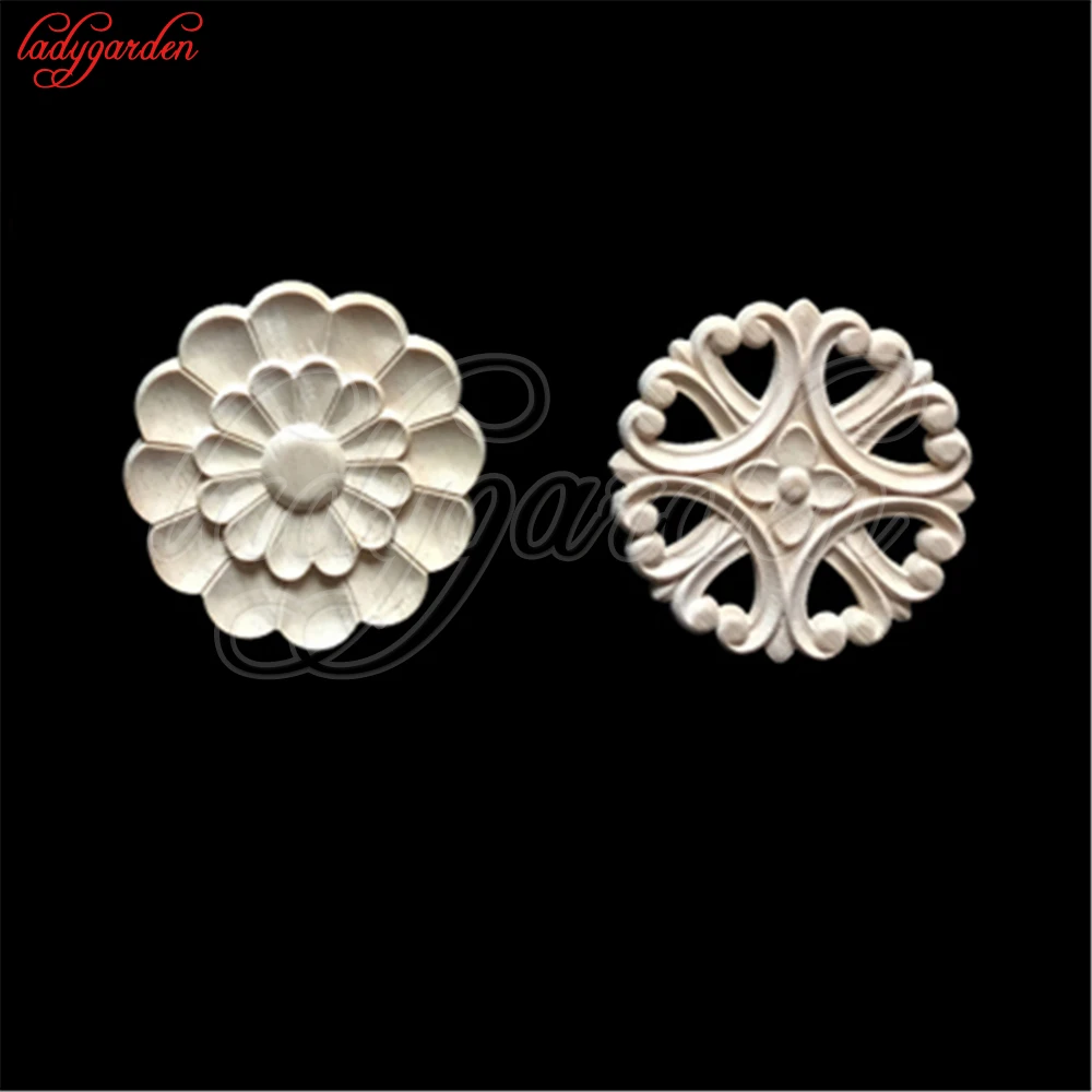 6 см круглая аппликация для резьбы по дереву аксессуары мебели Морской Декор