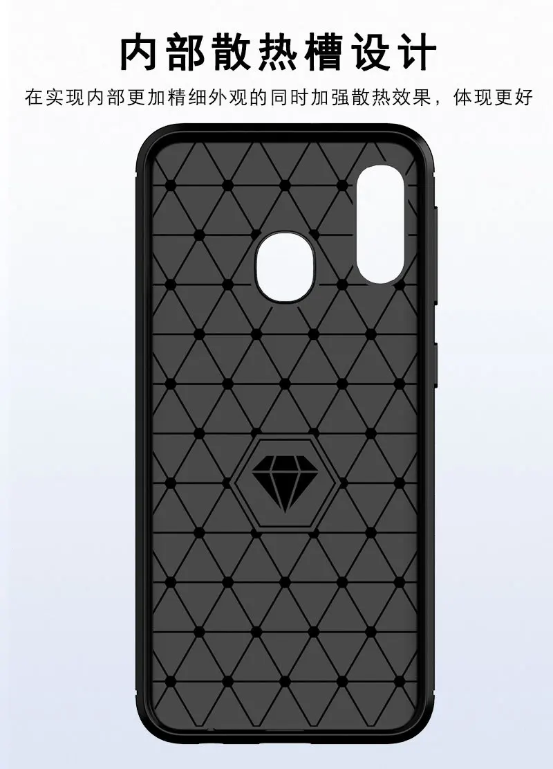 100 шт./лот Мягкий ТПУ противоударный Прочный матовый чехол из углеволокна для samsung