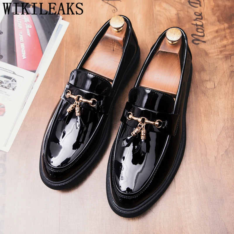 Обувь для мужчин Лоферы парикмахеров повседневная итальянская брендовая Белая