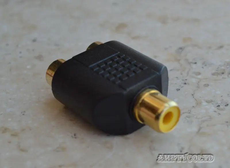 KELUSHI аудио адаптер RCA F/2RCA F разъем Быстрая доставка|fast connector|st connectorconnector f |