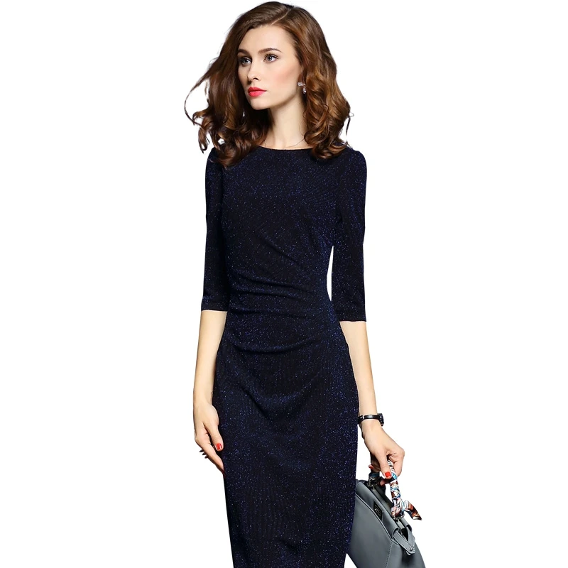 Мода яркий Шелковый Тонкий платье Для женщин Элегантный 2018 Весна s платья