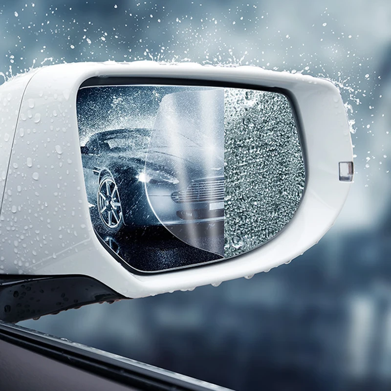 2 шт. Автомобильные противотуманные наклейки с нанопокрытием защита от дождя